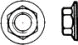 DIN 977 Гайка шестигранная приварная с фланцем, DIN EN ISO 21670, ISO 21670 DIN 977 Гайка шестигранная приварная с фланцем, DIN EN ISO 21670, ISO 21670