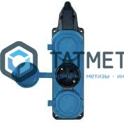 Колодка удлинителя 3-м с/з, каучук СИНЯЯ 16А IP44 TOKOV ELECTRIC -  магазин крепежа «ТАТМЕТИЗ»