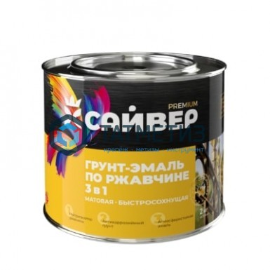 Грунт-эмаль по ржавчине ХВ 3 в 1 Сайвер БЕЛАЯ  1,8 кг-./6 Грунт-эмаль по ржавчине ХВ 3 в 1 Сайвер БЕЛАЯ  1,8 кг-./6