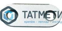 Пластина крепежная  ПК  40 мм, цинк |  «ТАТМЕТИЗ» Пластина крепежная  ПК  40 мм, цинк -  магазин крепежа «ТАТМЕТИЗ»