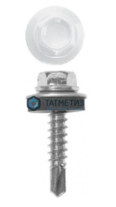 Саморез окраш.кров. 5,5х19 /9003/  (250 шт/уп)  HW -  магазин «ТАТМЕТИЗ»