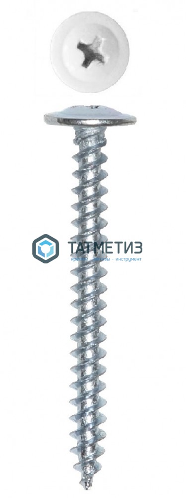 Саморез п/ш остр. 4,2x41  RAL 9003 (500 шт/уп) Саморез п/ш остр. 4,2x41  RAL 9003 (500 шт/уп)