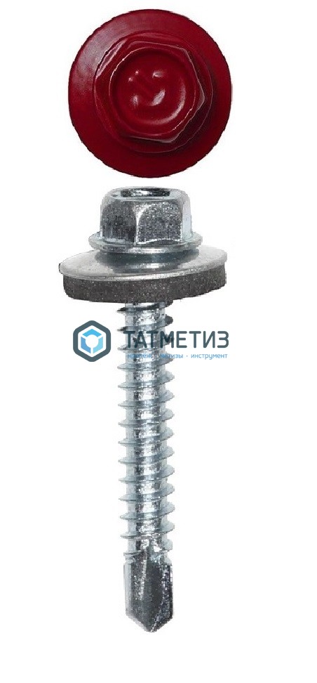 Саморез окраш.кров. 4,8х35 /3005/ (250 шт/уп)  КК -  магазин крепежа «ТАТМЕТИЗ»