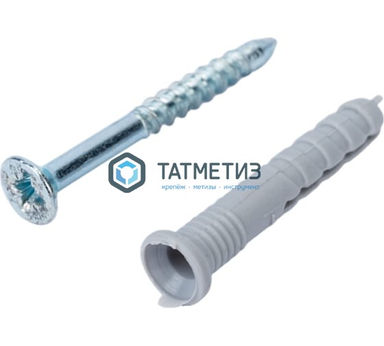 Дюбель-гвоздь  6х40 потай (200 шт/уп) КК |  «ТАТМЕТИЗ» Дюбель-гвоздь  6х40 потай (200 шт/уп) КК -  магазин крепежа «ТАТМЕТИЗ»