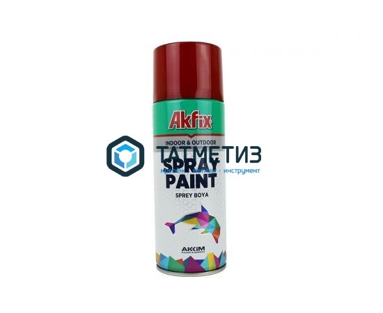 Краска аэроз. КАРМИНОВО-КРАСНАЯ  RAL3002 400Ml Gw.300Gr (6) Akfix Краска аэроз. КАРМИНОВО-КРАСНАЯ  RAL3002 400Ml Gw.300Gr (6) Akfix