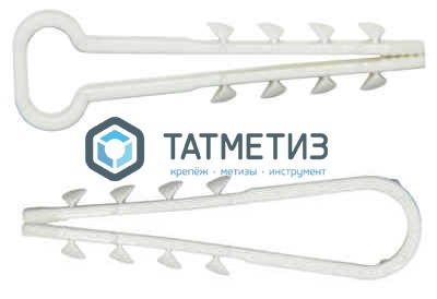Дюбель-хомут для кабеля нейлон  5-10 бел.  (100 шт/уп)  RD |  «ТАТМЕТИЗ» Дюбель-хомут для кабеля нейлон  5-10 бел.  (100 шт/уп)  RD -  магазин крепежа «ТАТМЕТИЗ»