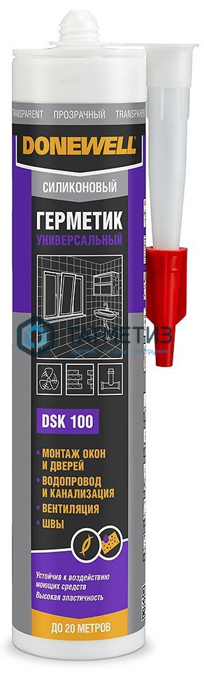 Герметик силиконовый DONEWELL универсальный БЕЛЫЙ 260 мл | «ТАТМЕТИЗ» Герметик силиконовый DONEWELL универсальный БЕЛЫЙ 260 мл - магазин крепежа «ТАТМЕТИЗ»