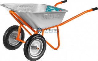 Тачка строительная двухколесная, 110 л, 200 кг, СИБИН -  магазин крепежа «ТАТМЕТИЗ»