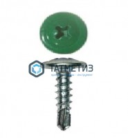 Саморез п/ш сверло 4,2x16  RAL 6029 -  магазин крепежа «ТАТМЕТИЗ»