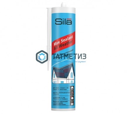 Герметик каучуковый для кровли Sila PRO Max Sealant, All weather ЧЕРНЫЙ 290 мл / 12 |  «ТАТМЕТИЗ» Герметик каучуковый для кровли Sila PRO Max Sealant, All weather ЧЕРНЫЙ 290 мл / 12 -  магазин крепежа «ТАТМЕТИЗ»