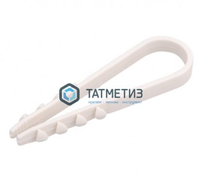 Дюбель-хомут для кабеля нейлон 11-18 бел.  (100 шт/уп) REXANT |  «ТАТМЕТИЗ» Дюбель-хомут для кабеля нейлон 11-18 бел.  (100 шт/уп) REXANT -  магазин крепежа «ТАТМЕТИЗ»