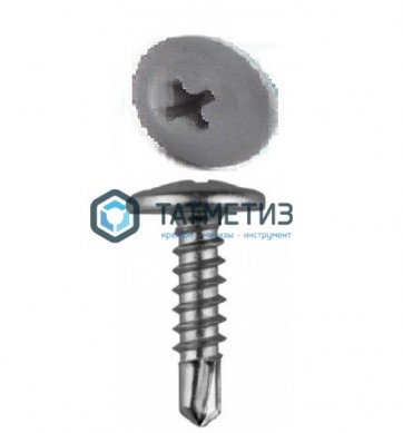 Саморез п/ш сверло 4,2x19  RAL 7004 |  «ТАТМЕТИЗ» Саморез п/ш сверло 4,2x19  RAL 7004 -  магазин крепежа «ТАТМЕТИЗ»
