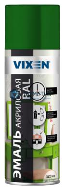 Краска аэроз. VIXEN  ЗЕЛЕНЫЙ МОХ  VX-36005 RAL 6005 520 ml./6 |  «ТАТМЕТИЗ» Краска аэроз. VIXEN  ЗЕЛЕНЫЙ МОХ  VX-36005 RAL 6005 520 ml./6 -  магазин крепежа «ТАТМЕТИЗ»