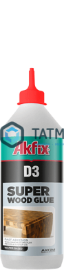 Клей столярный Akfix D3  500 гр. (12) |  «ТАТМЕТИЗ» Клей столярный Akfix D3  500 гр. (12) -  магазин крепежа «ТАТМЕТИЗ»