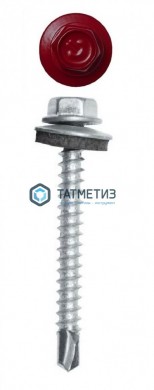 Саморез окраш.кров. 4,8х50 (51) /3005/  (2000 шт/уп)  ОМАХ |  «ТАТМЕТИЗ» Саморез окраш.кров. 4,8х50 (51) /3005/  (2000 шт/уп)  ОМАХ -  магазин крепежа «ТАТМЕТИЗ»