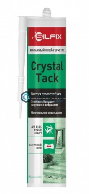 Клей-герметик монтажный прозрачный 290 мл SilFix Hybrid Bond Crystal Tack |  «ТАТМЕТИЗ» Клей-герметик монтажный прозрачный 290 мл SilFix Hybrid Bond Crystal Tack -  магазин крепежа «ТАТМЕТИЗ»