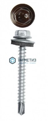 Саморез окраш.кров. 4,8х50 (51) /8017/  (150 шт/уп)  ТК R |  «ТАТМЕТИЗ» Саморез окраш.кров. 4,8х50 (51) /8017/  (150 шт/уп)  ТК R -  магазин крепежа «ТАТМЕТИЗ»