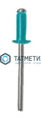 Заклепки ZK ал/ст 4,0x10 RAL 5021 (1000 шт/уп) ТК |  «ТАТМЕТИЗ» Заклепки ZK ал/ст 4,0x10 RAL 5021 (1000 шт/уп) ТК -  магазин крепежа «ТАТМЕТИЗ»