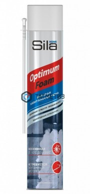 Пена монтажная SILA HOME OPTIMUM FOAM 750 мл всесезонная /12 |  «ТАТМЕТИЗ» Пена монтажная SILA HOME OPTIMUM FOAM 750 мл всесезонная /12 -  магазин крепежа «ТАТМЕТИЗ»