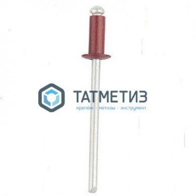 Заклепки ZK ал/ст 3,2x 8 RAL 3009 (1000 шт/уп)  ТК |  «ТАТМЕТИЗ» Заклепки ZK ал/ст 3,2x 8 RAL 3009 (1000 шт/уп)  ТК -  магазин крепежа «ТАТМЕТИЗ»