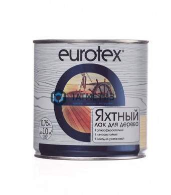 Лак яхтный Eurotex полуматовый  0,75 л./6 |  «ТАТМЕТИЗ» Лак яхтный Eurotex полуматовый  0,75 л./6 -  магазин крепежа «ТАТМЕТИЗ»