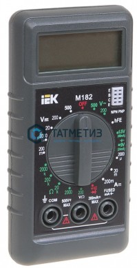 Мультиметр цифровой Compact M182 IEK |  «ТАТМЕТИЗ» Мультиметр цифровой Compact M182 IEK -  магазин крепежа «ТАТМЕТИЗ»