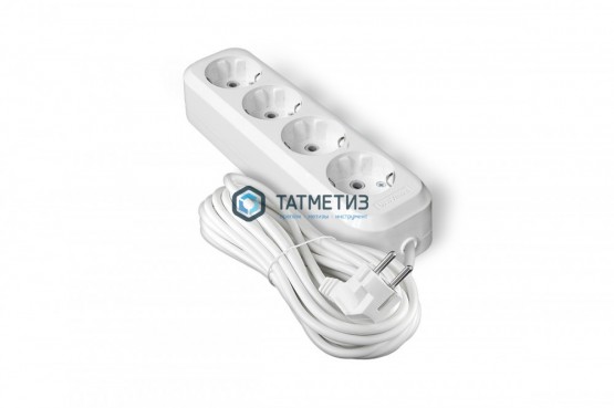 Удлинитель бытовой 4х5м с/з, 16А, IP20, ПВС 3х1,5 UNIVersal E-304А |  «ТАТМЕТИЗ» Удлинитель бытовой 4х5м с/з, 16А, IP20, ПВС 3х1,5 UNIVersal E-304А -  магазин крепежа «ТАТМЕТИЗ»