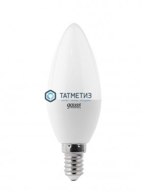 Лампа светодиодная LED  8Вт E14 6500К GAUSS Elementary Candle 33138 |  «ТАТМЕТИЗ» Лампа светодиодная LED  8Вт E14 6500К GAUSS Elementary Candle 33138 -  магазин крепежа «ТАТМЕТИЗ»