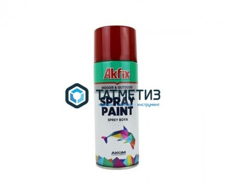 Краска аэроз. КАРМИНОВО-КРАСНАЯ  RAL3002 400Ml Gw.300Gr (6) Akfix |  «ТАТМЕТИЗ» Краска аэроз. КАРМИНОВО-КРАСНАЯ  RAL3002 400Ml Gw.300Gr (6) Akfix -  магазин крепежа «ТАТМЕТИЗ»