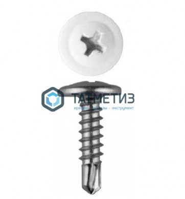 Саморез п/ш сверло 4,2x19  RAL 9003 |  «ТАТМЕТИЗ» Саморез п/ш сверло 4,2x19  RAL 9003 -  магазин крепежа «ТАТМЕТИЗ»