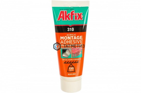 Клей монтажный акриловый Akfix 310 250 гр (36) |  «ТАТМЕТИЗ» Клей монтажный акриловый Akfix 310 250 гр (36) -  магазин крепежа «ТАТМЕТИЗ»