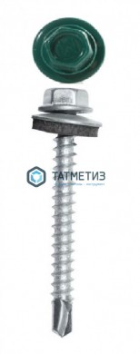 Саморез окраш.кров. 4,8х50 (51) /6026/ опал |  «ТАТМЕТИЗ» Саморез окраш.кров. 4,8х50 (51) /6026/ опал -  магазин крепежа «ТАТМЕТИЗ»