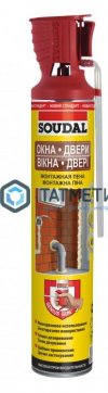 Пена монтажная SOUDAL  GENIUS GUN 500мл /12 |  «ТАТМЕТИЗ» Пена монтажная SOUDAL  GENIUS GUN 500мл /12 -  магазин крепежа «ТАТМЕТИЗ»