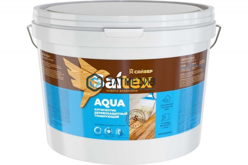 Деревозащитное средство Saitex AQUA  СОСНА 1 л./9 Деревозащитное средство Saitex AQUA  СОСНА 1 л./9