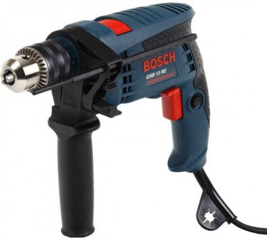 Дрель BOSCH GSB 13 RE, ударная, 600Вт, патрон ключевой -  магазин «ТАТМЕТИЗ»