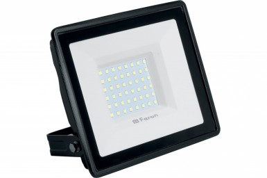 Прожектор светодиодный ДО-50w 6400К 4500Лм IP65 черный FERON |  «ТАТМЕТИЗ» Прожектор светодиодный ДО-50w 6400К 4500Лм IP65 черный FERON -  магазин «ТАТМЕТИЗ»