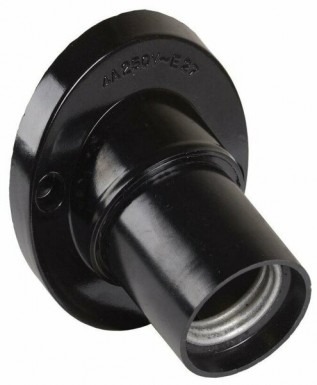 Эл.патрон E27 угловой настенный карболит. черн. ИЭК -  магазин крепежа «ТАТМЕТИЗ»