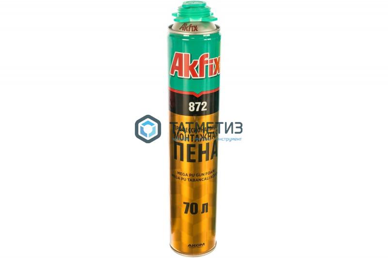 Пена монтажная проф Akfix 872 70 л  1020 гр /12 Пена монтажная проф Akfix 872 70 л  1020 гр /12