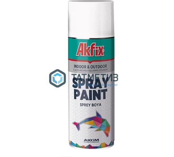 Краска аэроз. ЧЕРНАЯ  глянц. RAL9005 400Ml Gw.300Gr (6) Akfix Краска аэроз. ЧЕРНАЯ  глянц. RAL9005 400Ml Gw.300Gr (6) Akfix