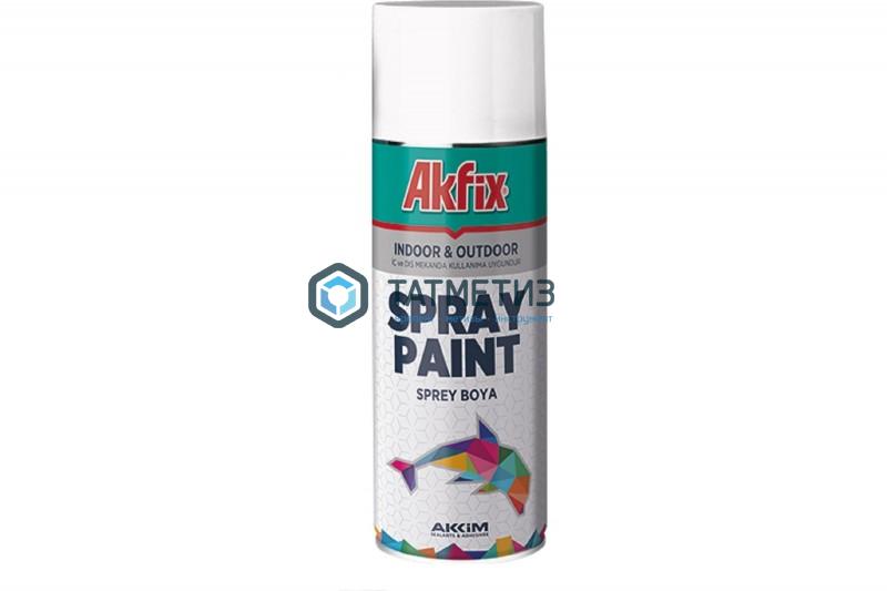 Краска аэроз. ЧЕРНАЯ  матовая RAL9005 400Ml Gw.300Gr (6) Akfix Краска аэроз. ЧЕРНАЯ  матовая RAL9005 400Ml Gw.300Gr (6) Akfix