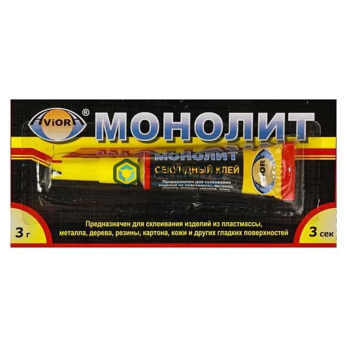 Клей Монолит ГЕЛЬ  секундный 3 г/12 AVIORA Клей Монолит ГЕЛЬ  секундный 3 г/12 AVIORA
