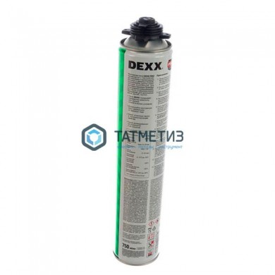 Пена DEXX PRO монтажная, пистолетная, всесезонная, 750мл |  «ТАТМЕТИЗ» Пена DEXX PRO монтажная, пистолетная, всесезонная, 750мл -  магазин крепежа «ТАТМЕТИЗ»