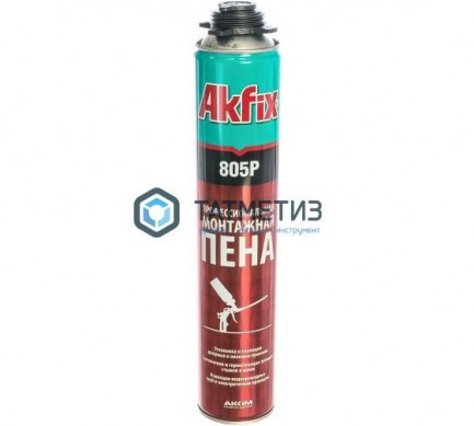 Пена монтажная Akfix 805  850 гр /12 |  «ТАТМЕТИЗ» Пена монтажная Akfix 805  850 гр /12 -  магазин крепежа «ТАТМЕТИЗ»