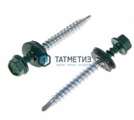 Саморез окраш.кров. 4,8х50 (51) /6005/  (2000 шт/уп)  ОМАХ |  «ТАТМЕТИЗ» Саморез окраш.кров. 4,8х50 (51) /6005/  (2000 шт/уп)  ОМАХ -  магазин крепежа «ТАТМЕТИЗ»