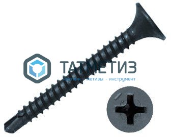 Саморезы потай оксид по металлу со сверлом 3,5х25 |  «ТАТМЕТИЗ» Саморезы потай оксид по металлу со сверлом 3,5х25 -  магазин крепежа «ТАТМЕТИЗ»
